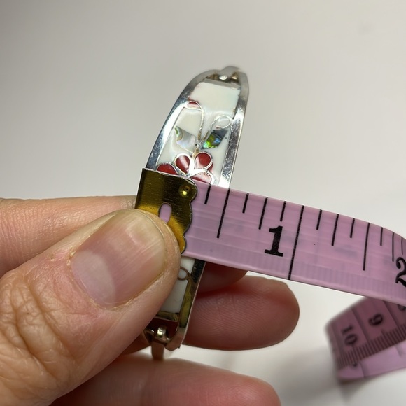 Mexico Abalone Inlay Bracelet - (L) - Picture 9 of 11